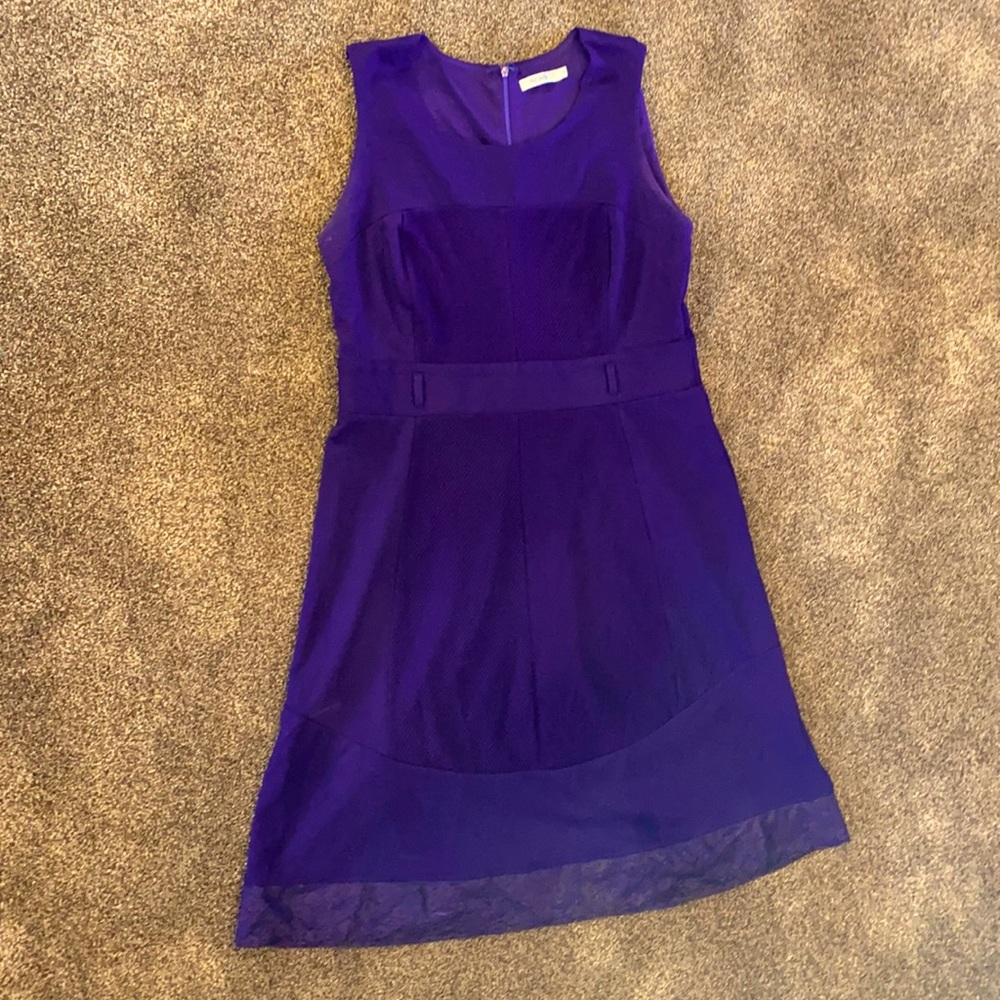 Rickis ladies dress size 14 purple colour with belt loops